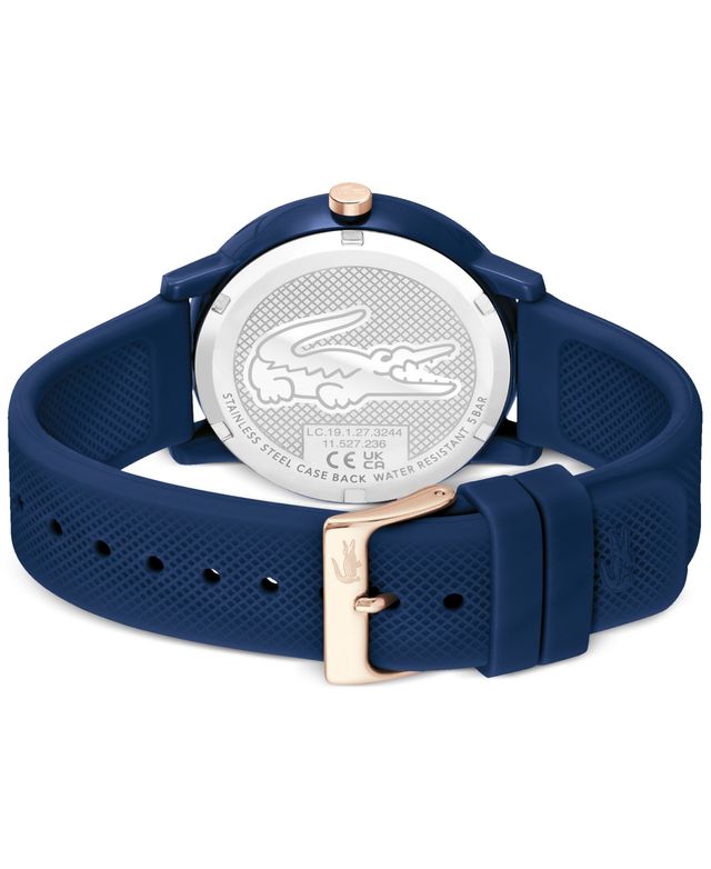 Lacoste Men's L.12.12 Navy Silicone Strap Watch 42mm