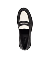 Nine West Women's Maibel Lug Sole Penny Loafers
