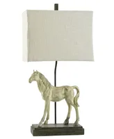 StyleCraft Linen Softback Fabric Shade Table Lamp