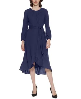 Jessica Howard Petite Ruffled High-Low Dress