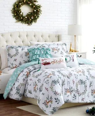 Southshore Fine Linens Happy Holidays Reversible 6 Piece Comforter Set