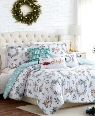 Happy Holidays Reversable 6 Piece Comforter Set