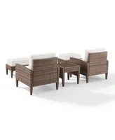 Capella 5 Piece Outdoor Wicker Chair Set