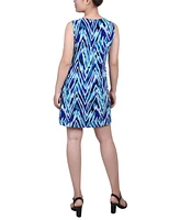 Ny Collection Petite Sleeveless Dress with 3 Rings