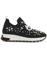 Karl Lagerfeld Paris Women's Malna Embellished Pull-On Sneakers