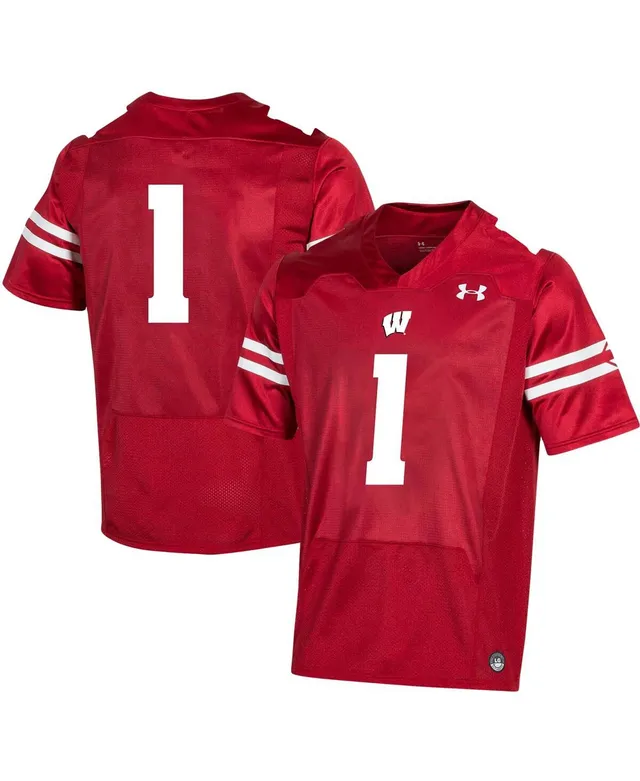 Wisconsin Badgers Under Armour Red Russell Wilson Replica NFLPA