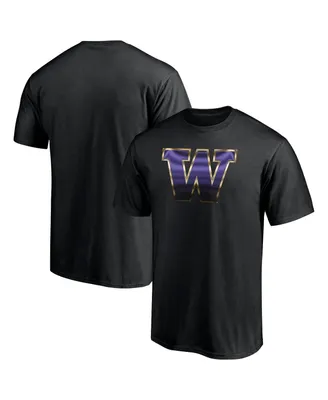 Men's Fanatics Black Washington Huskies Team Midnight Mascot T-shirt