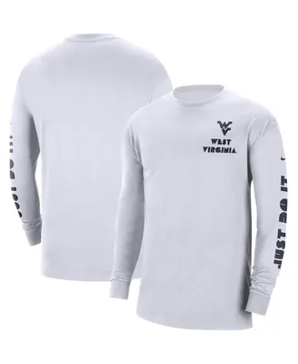 Men's Nike White West Virginia Mountaineers Heritage Max 90 Long Sleeve T-shirt