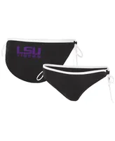 Women's G-iii 4Her by Carl Banks Black Lsu Tigers Perfect Match Bikini Bottom