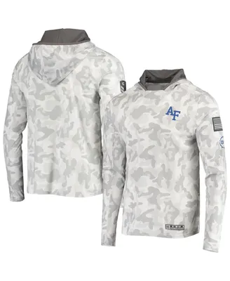 Men's Colosseum Arctic Camo Air Force Falcons Oht Military-Inspired Appreciation Long Sleeve Hoodie Top