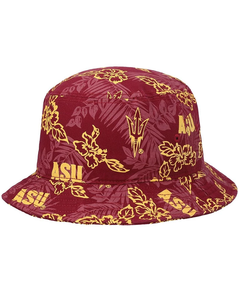 Men's Reyn Spooner Maroon Arizona State Sun Devils Floral Bucket Hat