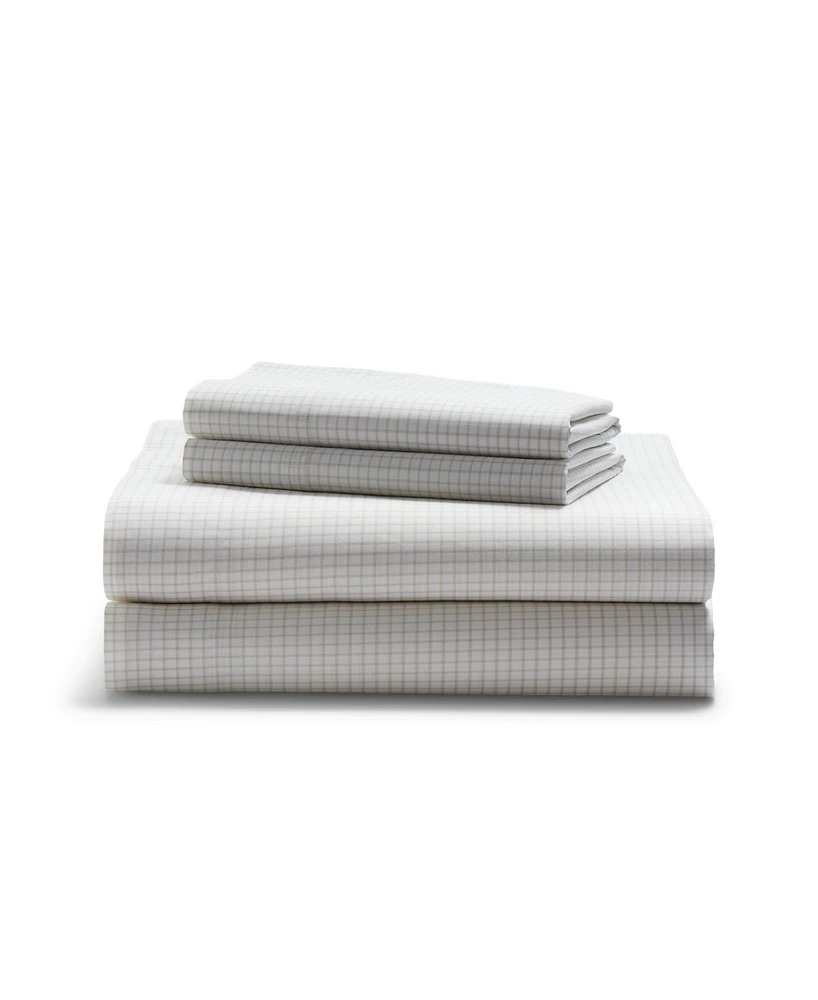 Lauren Ralph Sloane Checked Antimicrobial 4-Pc. Sheet Set, Queen