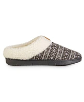 Isotoner Signature Women's Fairisle Knit Braelyn Hoodback Slippers