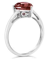 Macy's Garnet (3-1/3 ct. t.w.) Ring 14K White Gold