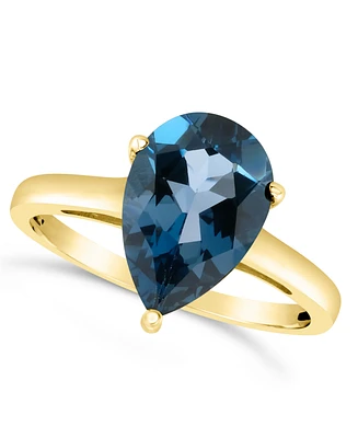 Macy's London Blue Topaz (3-5/8 ct. t.w.) Ring 14K Gold