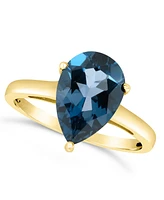 Macy's London Blue Topaz (3-5/8 ct. t.w.) Ring 14K Gold