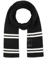 Tommy Hilfiger Men's Varsity Patch Ribbed Logo Scarf