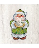 Designocracy Celtic Santa Wooden Decor