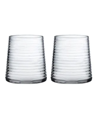 Nude Glass Poem Water Glasses, Set of 2