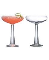 Nude Glass Big Top Coupe Glasses, Set of 2