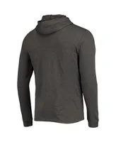 Men's Concepts Sport Black, Charcoal Iowa Hawkeyes Meter Long Sleeve Hoodie T-shirt and Jogger Pants Sleep Set