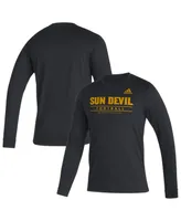 Men's adidas Black Arizona State Sun Devils Sideline Creator Practice Aeroready Long Sleeve T-shirt