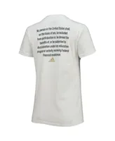 Women's adidas White Georgia Tech Yellow Jackets More Is Possible T-shirt