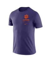 Men's Nike Purple Clemson Tigers Team Practice Performance T-shirt