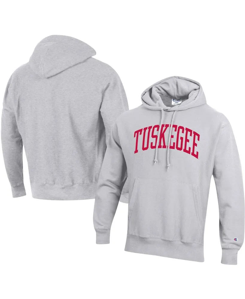 Men's Champion Gray Tuskegee Golden Tigers Tall Arch Pullover Hoodie