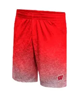 Men's Colosseum Red Wisconsin Badgers Walter Shorts