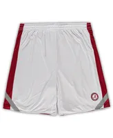 Men's Colosseum Crimson, White Alabama Crimson Tide Big and Tall Team Reversible Shorts