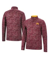 Men's Colosseum Maroon Minnesota Golden Gophers Tivo Quarter-Zip Jacket