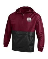 Men's Champion Maroon Texas A&M Aggies 12th Man Centennial Blocked Packable Half-Zip Pullover Jacket