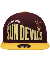 Men's New Era Maroon Arizona State Sun Devils Two-Tone Vintage-Like Wave 9FIFTY Snapback Hat