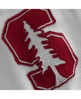 Women's Colosseum White Stanford Cardinal Arched Name Full-Zip Hoodie