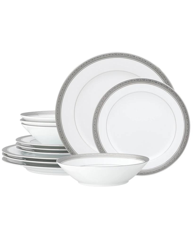 Noritake Crestwood 12 Piece Set, Service For 4