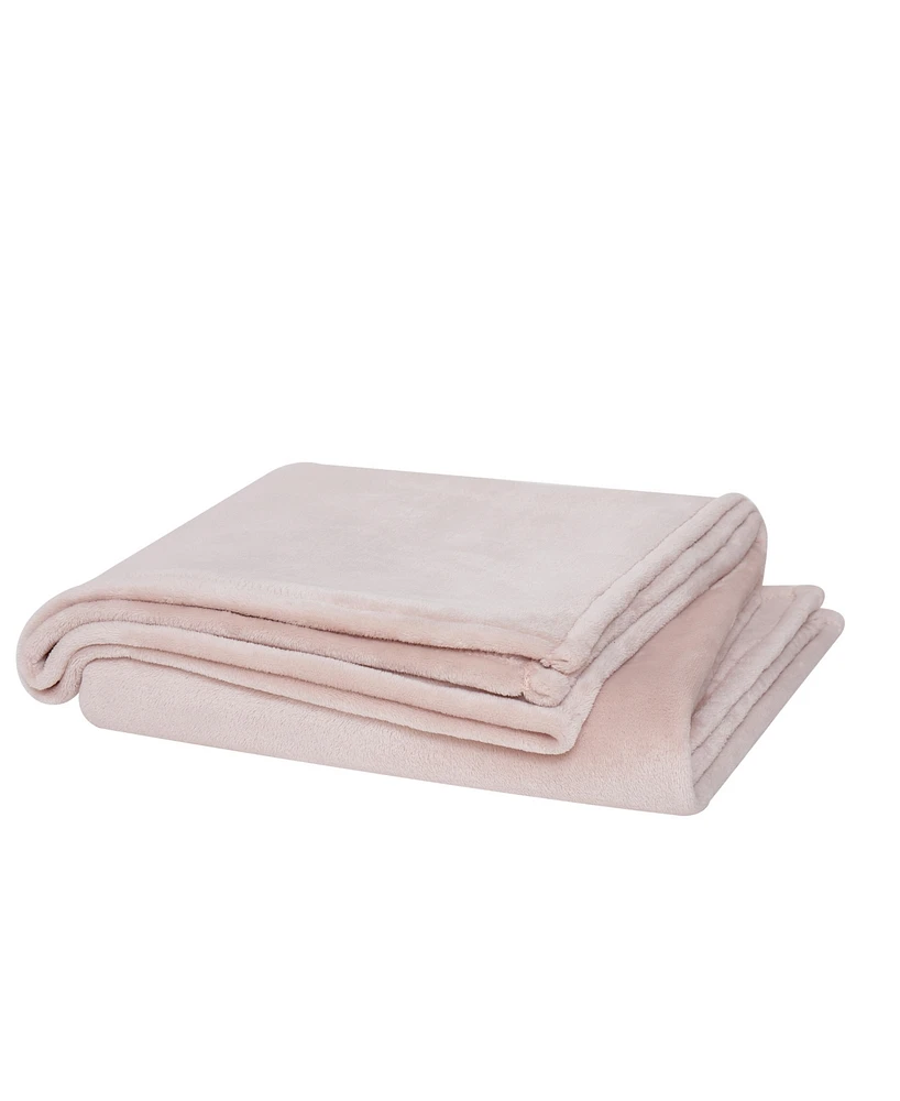 Cannon Solid Plush Blanket, Twin/Twin Xl