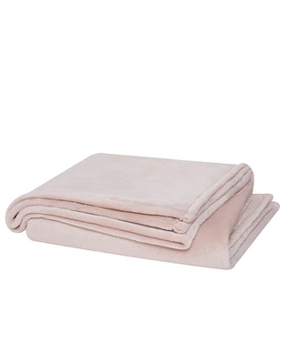 Cannon Solid Plush Blanket, Twin/Twin Xl