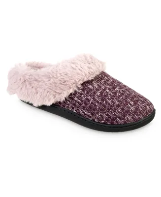 Isotoner Signature Women's Sweater Knit Samantha Hoodback Slippers