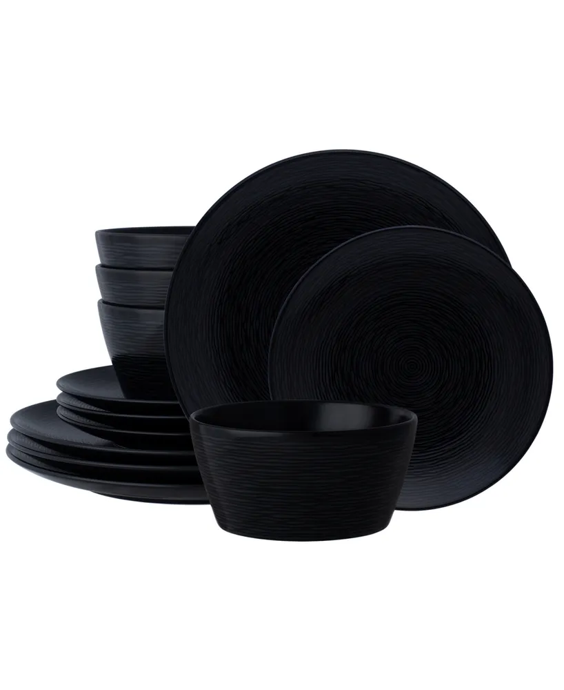 Colorscapes Swirl Coupe 12 Piece Dinnerware Set
