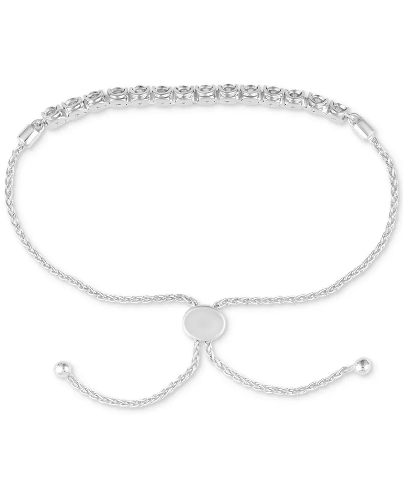 Forever Grown Diamonds Lab-Created Diamond Bolo Bracelet (1/4 ct. t.w.) in Sterling Silver