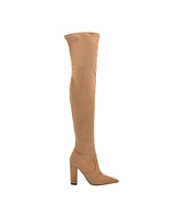 Guess Women's Abetter Block Heel Over the Knee Boots