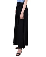 Women's Missy Maxi Skirt with Sash Waist Tie