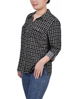 Women's 3/4 Roll Tab Shirt with Pockets