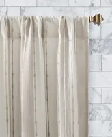 Archaeo Slub Texture Stripe Cotton Cafe Curtain Pair