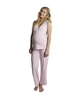 Everly Grey Maternity Analise During & After 5-Piece Maternity/Nursing Sleep Set