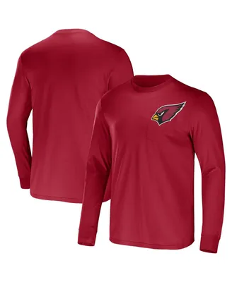 Men's Nfl x Darius Rucker Collection by Fanatics Cardinal Arizona Cardinals Team Long Sleeve T-shirt