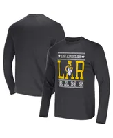 Men's Nfl x Darius Rucker Collection by Fanatics Heathered Charcoal Los Angeles Rams Long Sleeve T-shirt