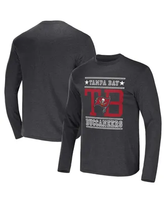 Men's Nfl x Darius Rucker Collection by Fanatics Heathered Charcoal Tampa Bay Buccaneers Long Sleeve T-shirt