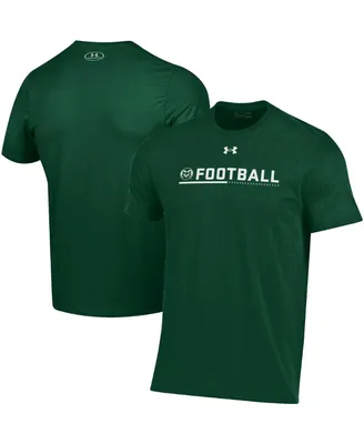 Men's Under Armour Green Colorado State Rams 2022 Sideline Football Performance Cotton T-shirt